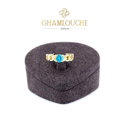 18K Gold Ring with a Stone