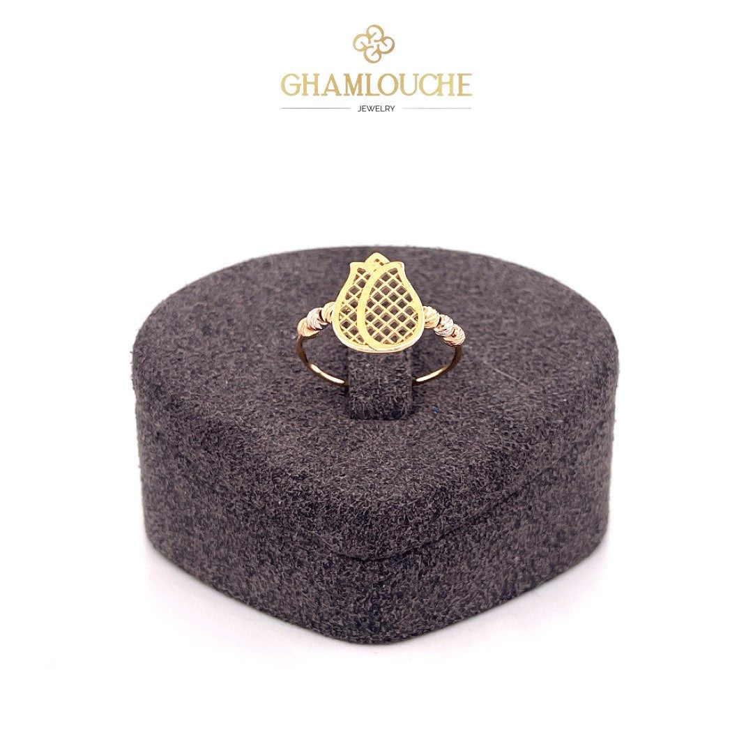 18K Gold Modern Ring