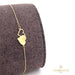 18K Gold Hearts Bracelet