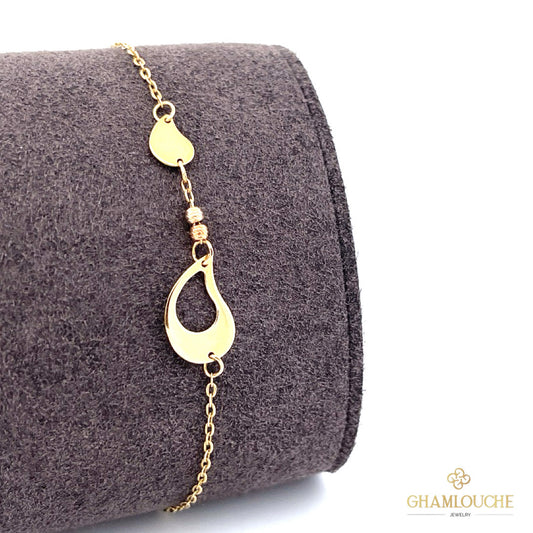 18K Yellow and Rose Gold Bracelet
