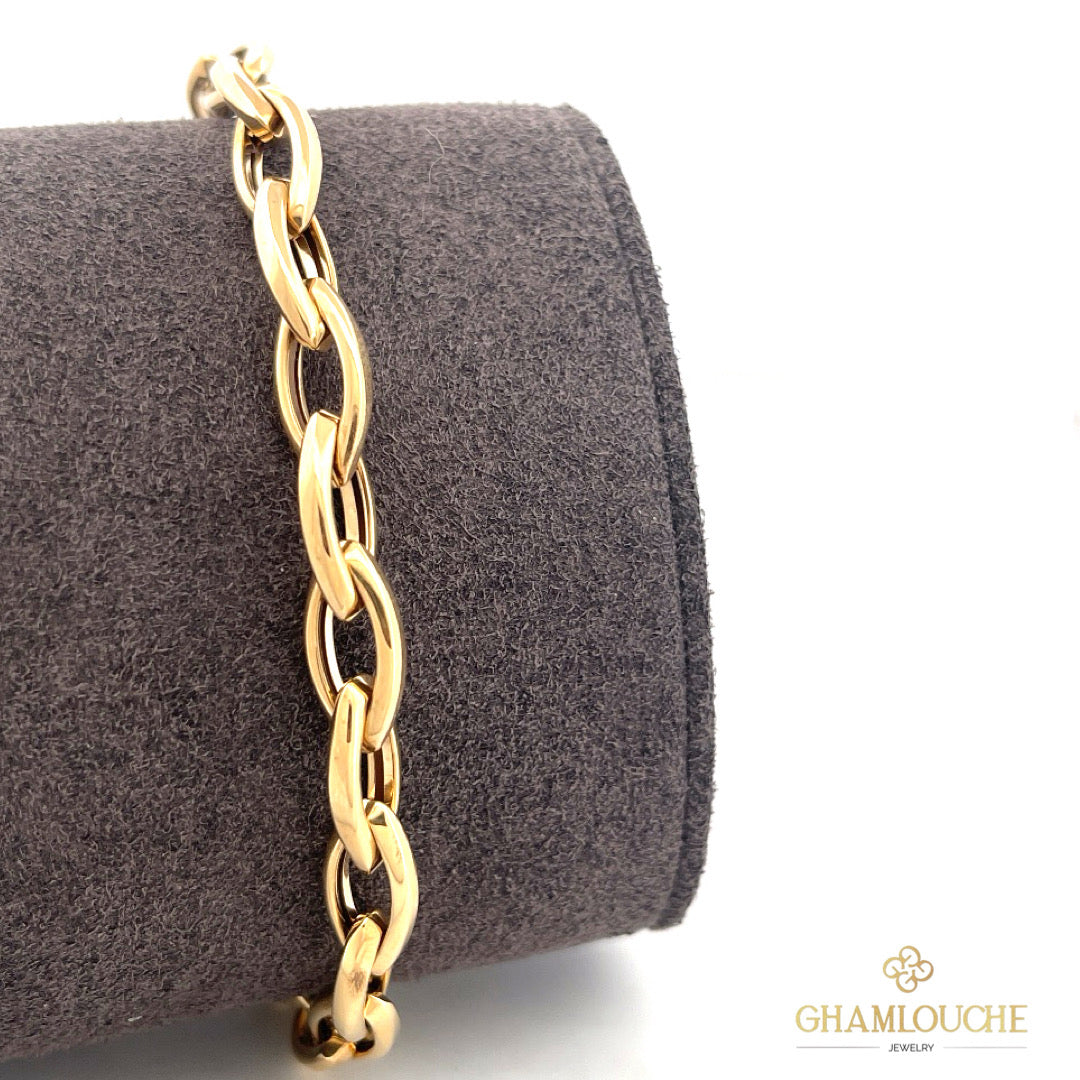 18K Italian Gold Modern Bracelet