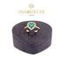 18K Gold Heart Ring with Stones