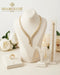 18k Gold Wheat Motif Set