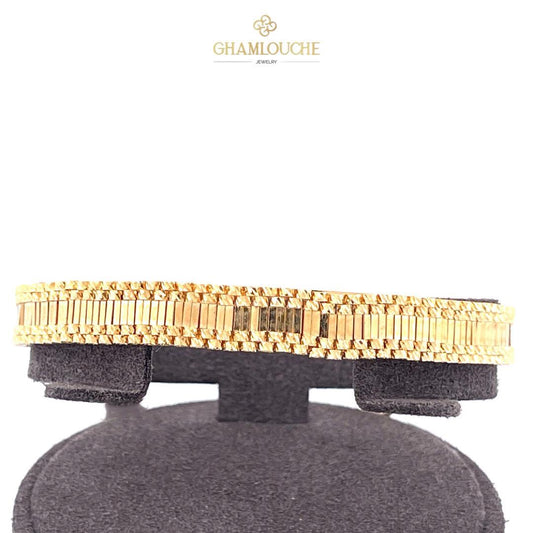 18K Italian Gold Modern Bangle