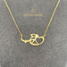 18K Gold حُب Modern Necklace