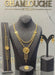 21K Gold Coin Motif Layered Floral Tassel Set