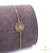 18K Gold Flower Bracelet