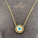 18K Gold Evil Eye Necklace