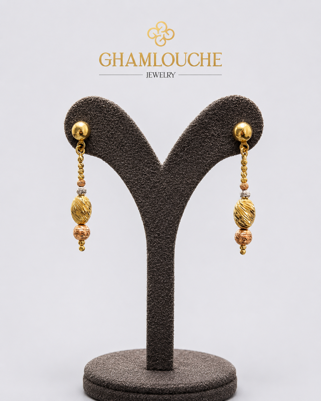 18k Gold Dangle Earrings