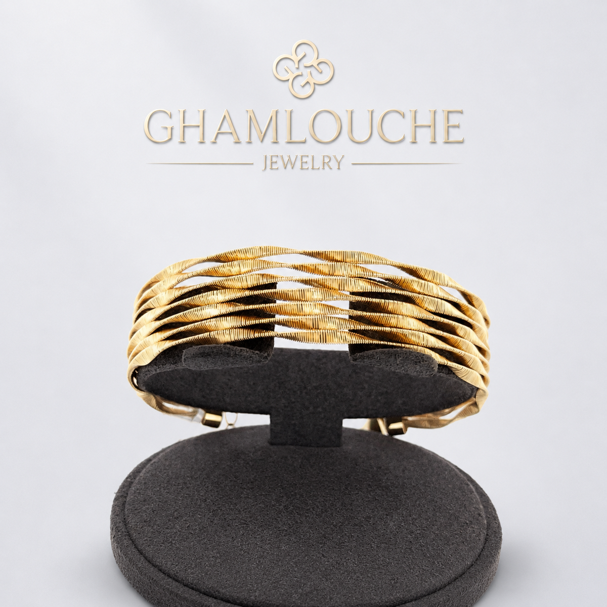 18K Gold Italian Bangles