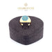 18K Gold Ring with Stones