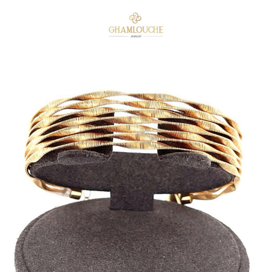 18K Italian Gold Modern Bangle