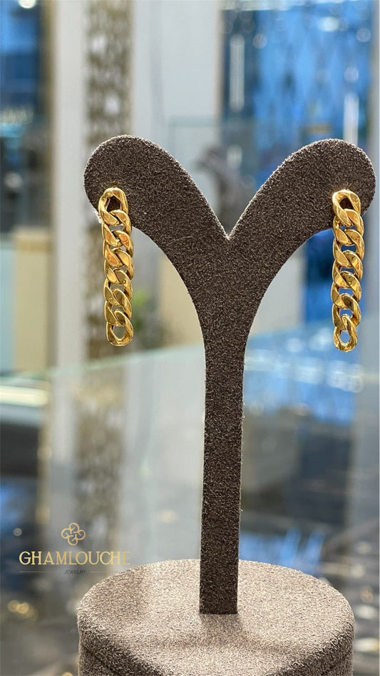 18K Gold Dangle Earrings