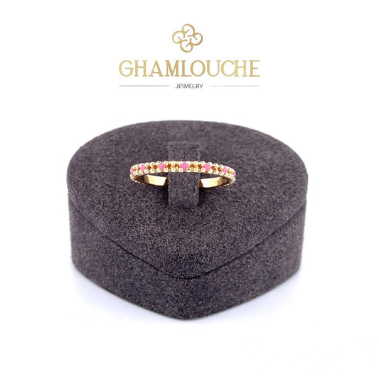 18K Gold Ring with Stones