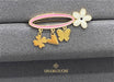 18K Gold Multi-Shape Kid’s Girl Pin with Enamel