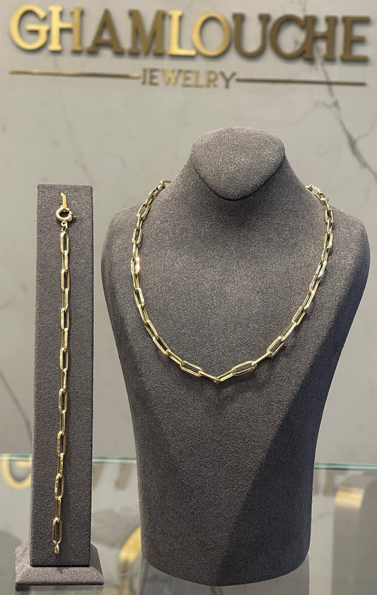 18K Gold Simple Set