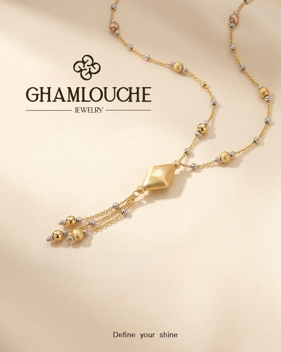 18K Gold Tassel Necklace