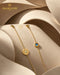 18K Gold Evil Eye Bracelet with Enamel