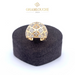 18K Gold Modern Ring with Stones