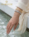 18K Italian Yellow, White and Rose Gold Bangles