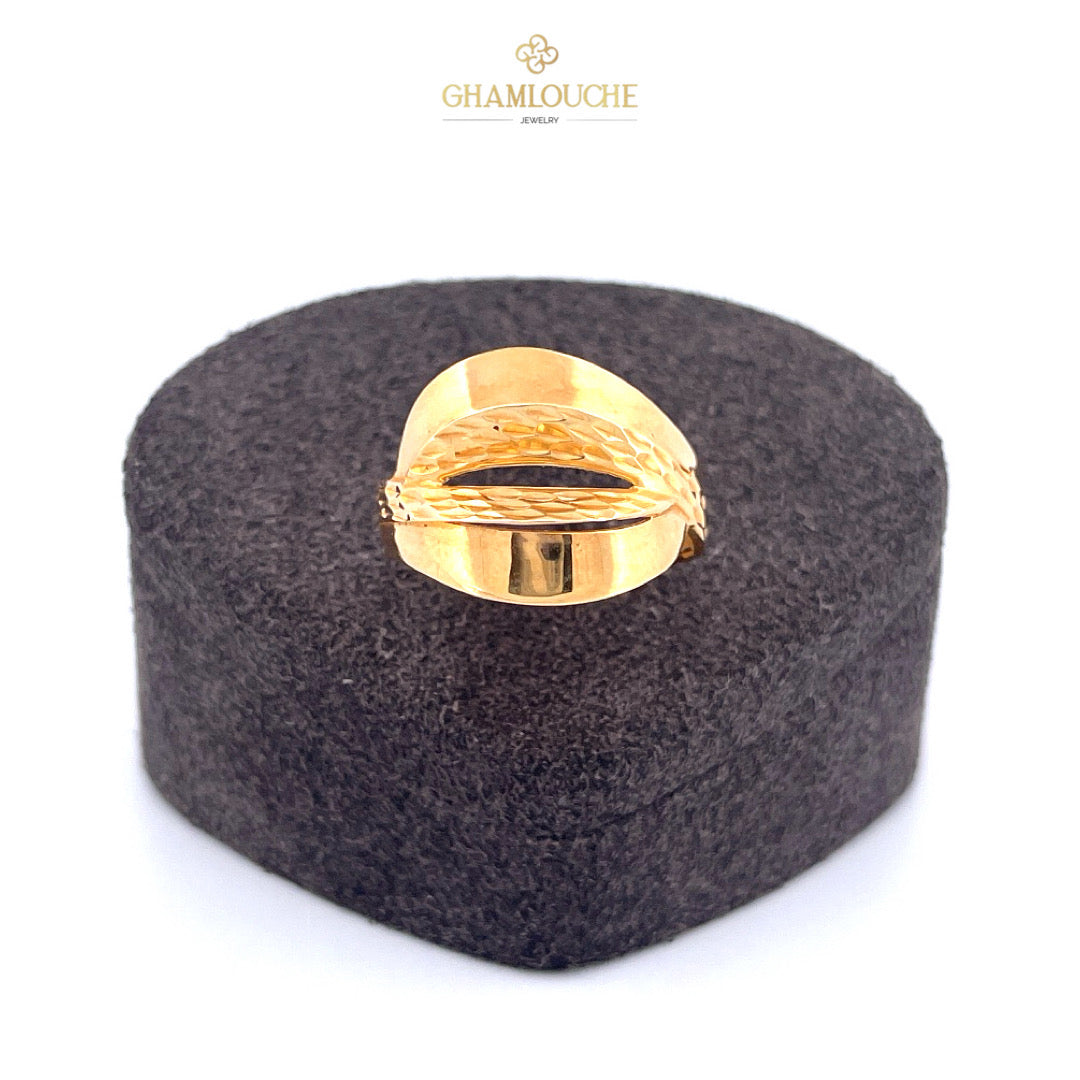 21K Gold Modern Ring