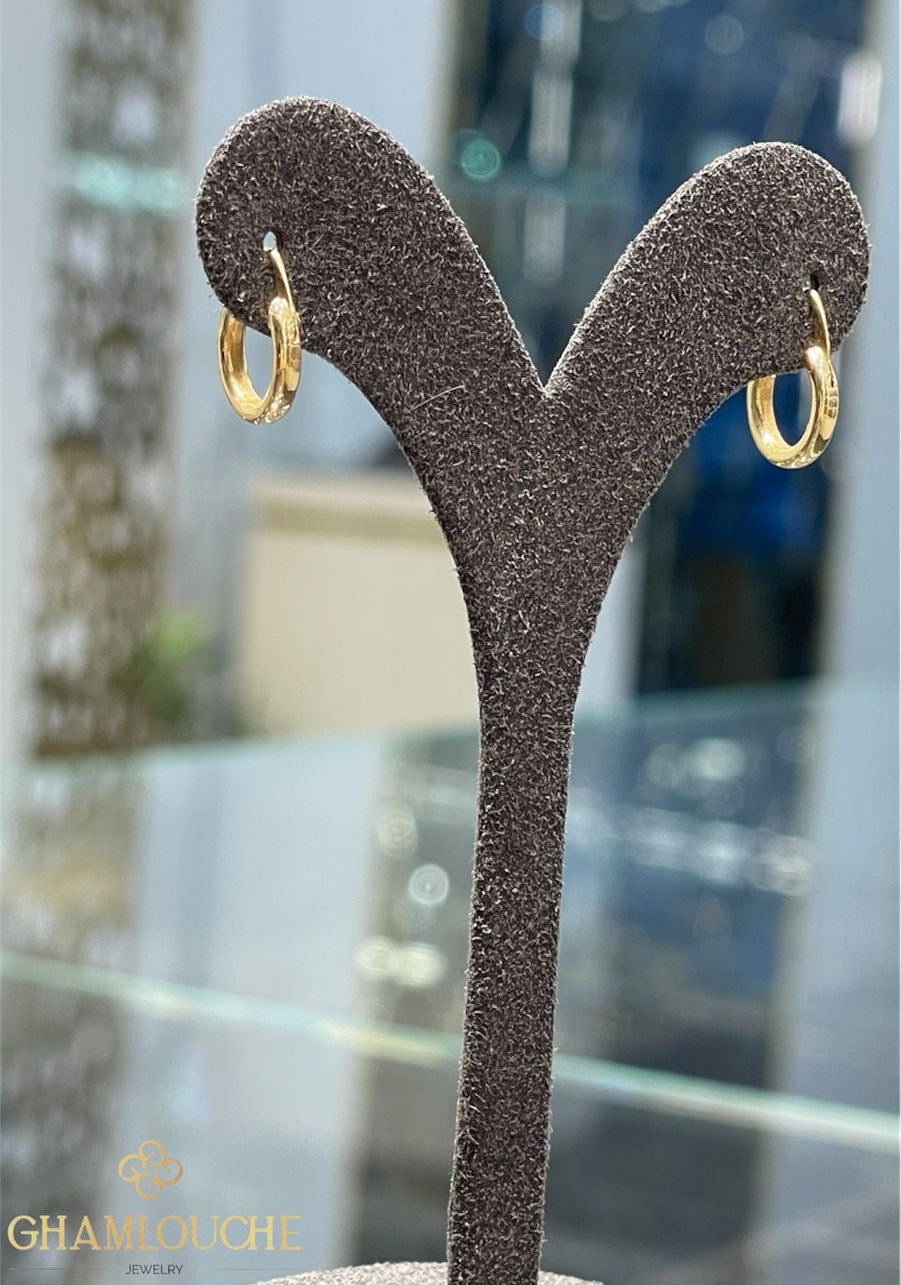 18K Gold Hoop Earrings