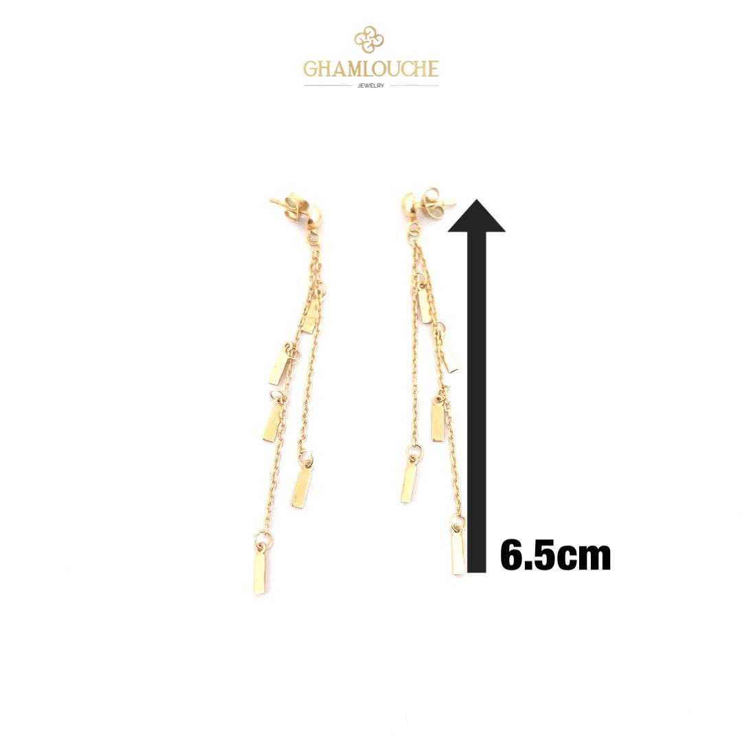 18K Gold Dangle Earrings