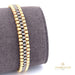 18K Italian Yellow and Black Gold Bracelet