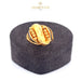 21K Gold Ring with Black Stones