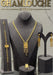 21K Gold Floral Tassel Set