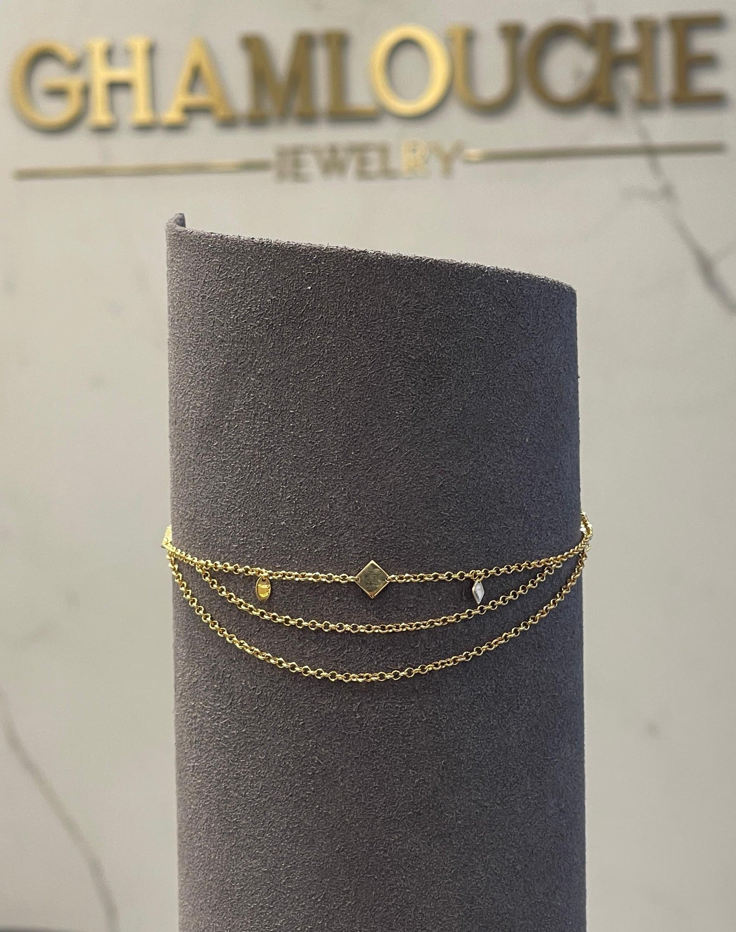 18K Gold Layered Simple Anklet