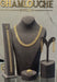 18K Gold Wheat Motif Set