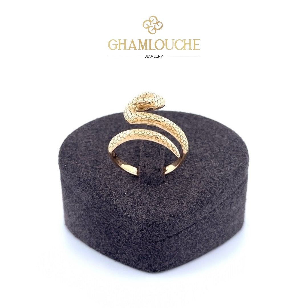 18K Gold Snake Ring