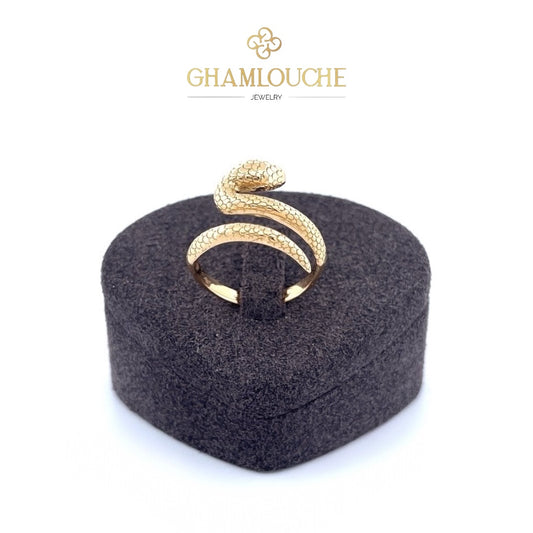 18K Gold Snake Ring
