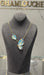 18K Gold Butterfly Necklace with Enamel