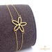 18K Gold Flower Bracelet