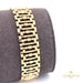 18K Italian Yellow and White Gold Bracelet