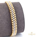 18K Italian Yellow and White Gold Bracelet