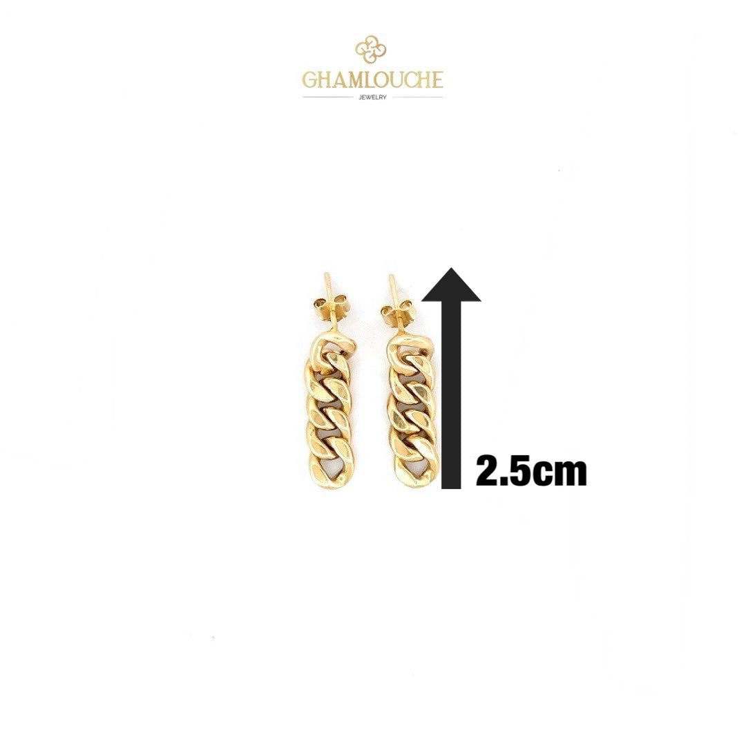 18K Gold Dangle Earrings