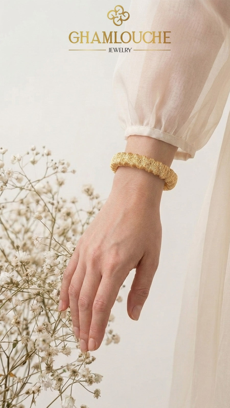 18K Italian Yellow Gold Bangle