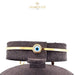 18K Gold Evil Eye Kid’s Girl Bangle with Enamel