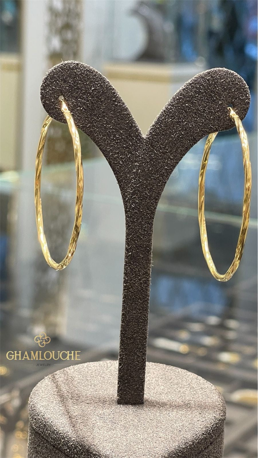 18K Italian Gold Hoop Earrings