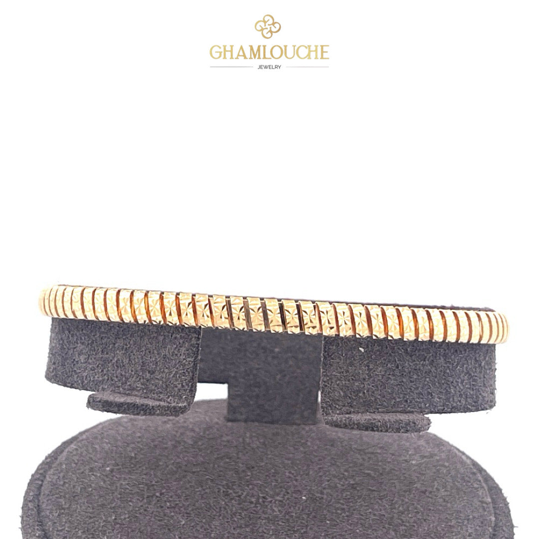 18K Italian Gold Modern Bangle