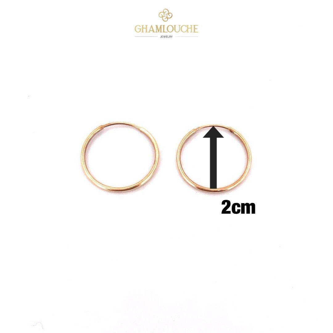 18K Gold Hoop Earrings