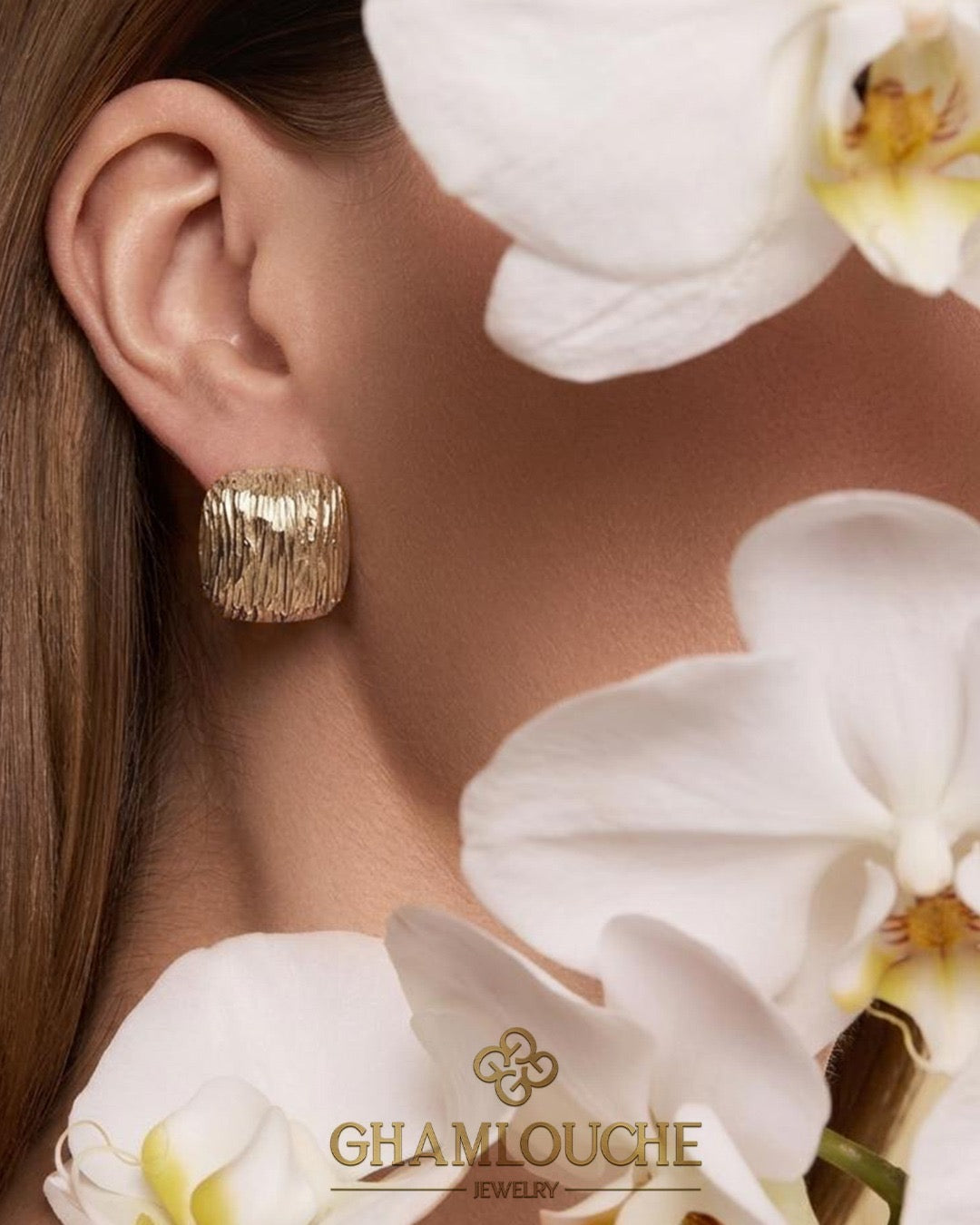 18K Italian Gold Stud Earrings