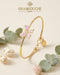 18K Gold Kid’s Girl Bangle with Enamel