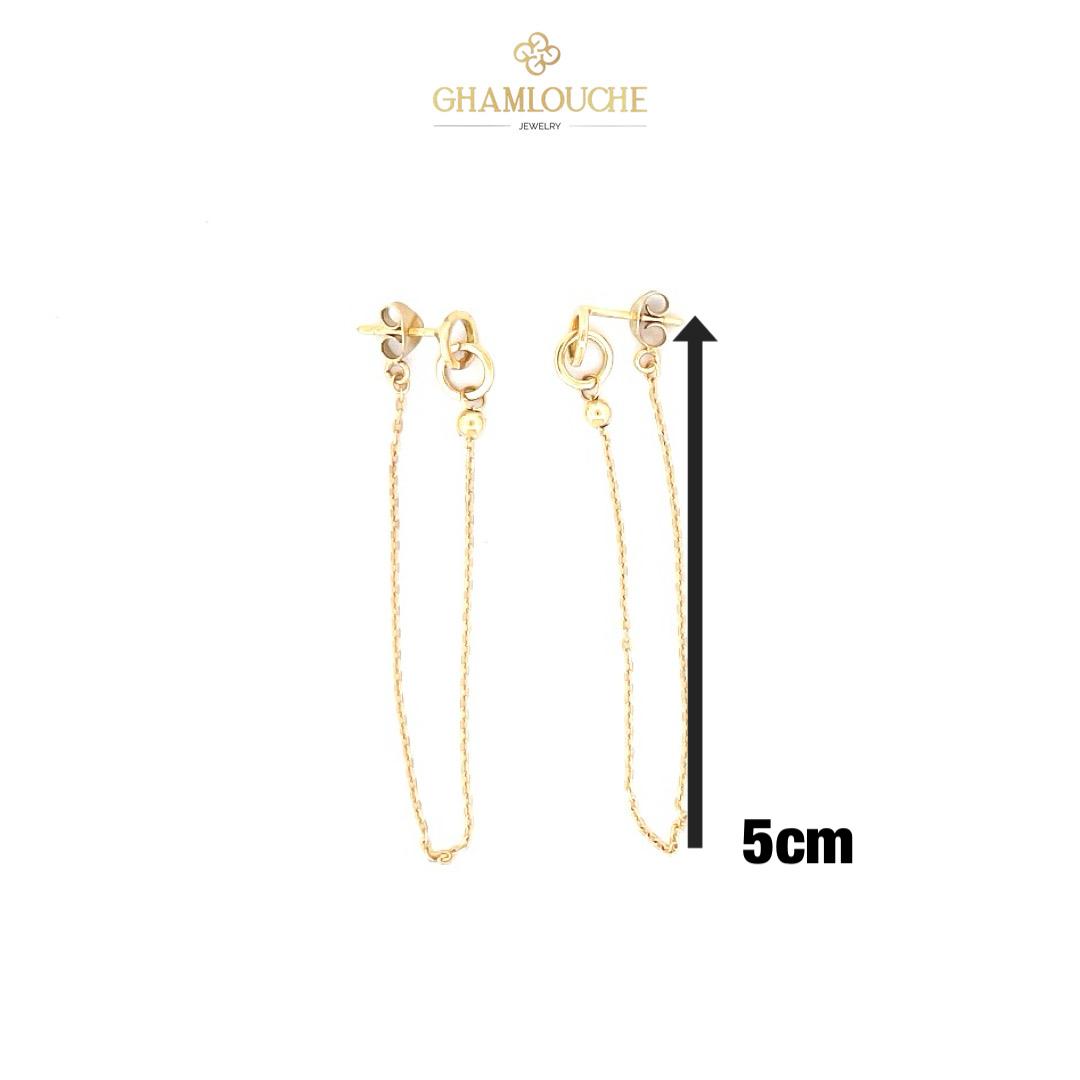 18K Gold Dangle Earrings
