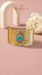 18K Gold Bangle with a Stone