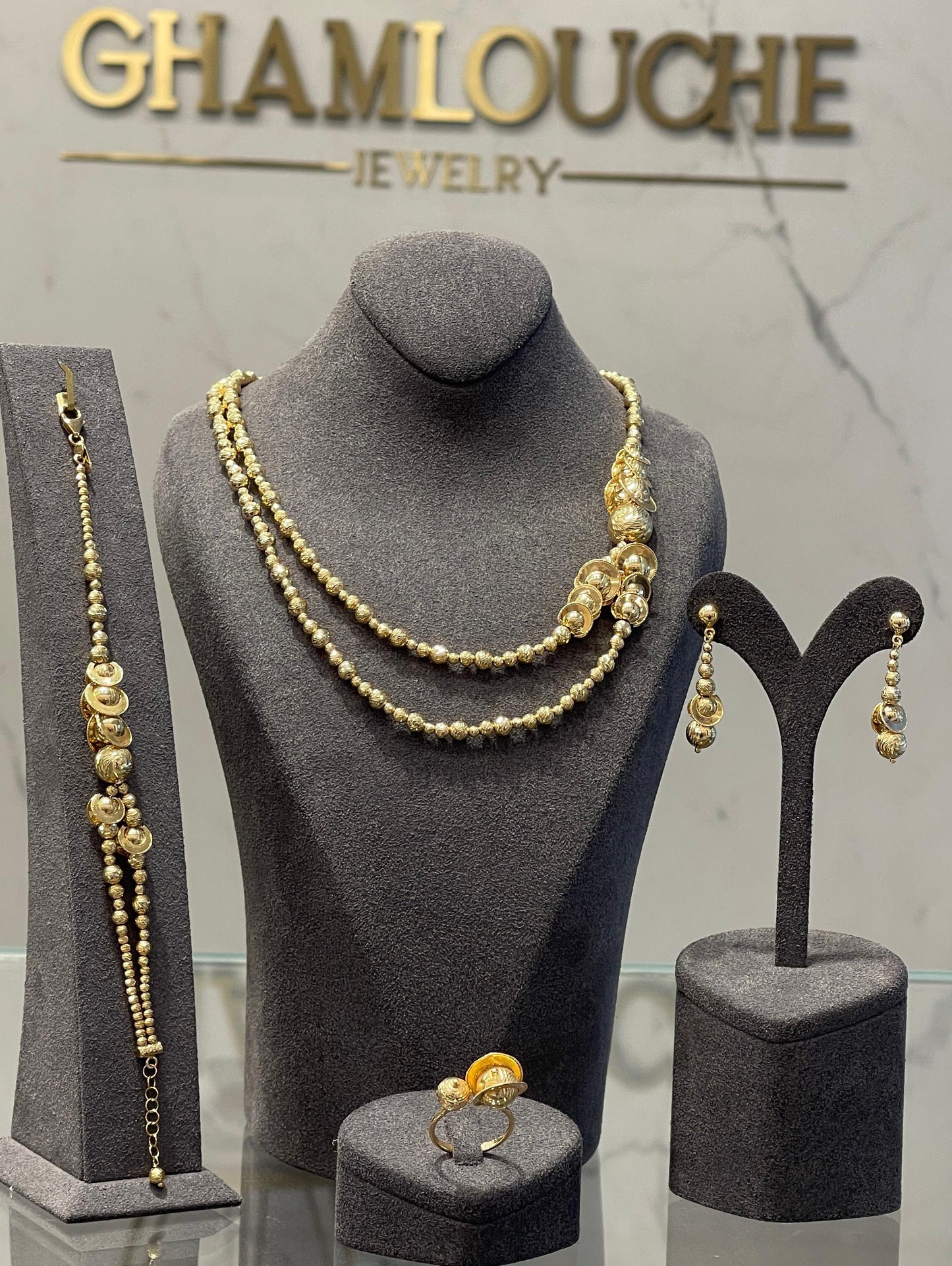 18K Italian Gold Layered Set