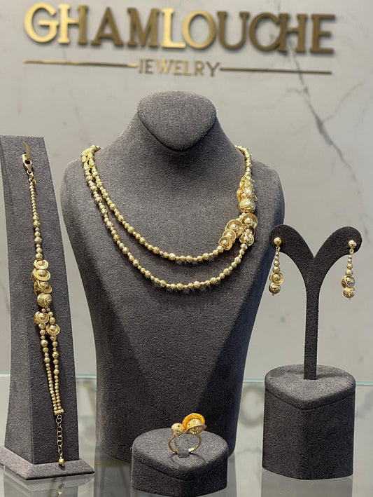 18K Italian Gold Layered Set